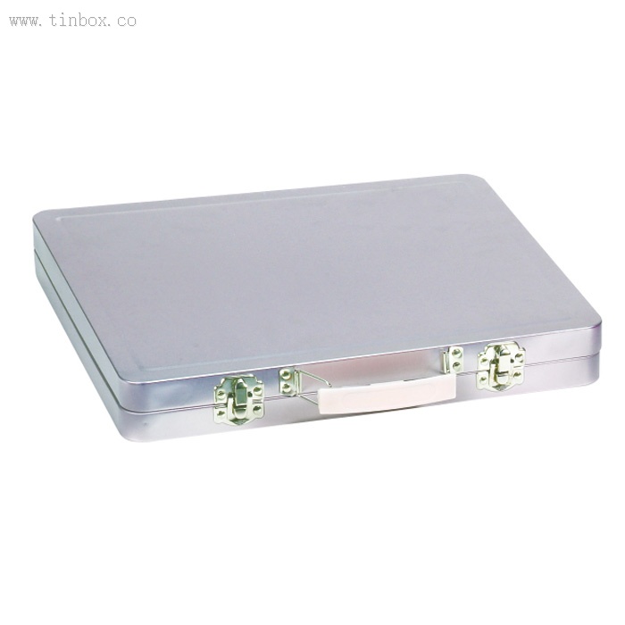 double lid rectangular tin case with handle double lid rectangular tin case with handle