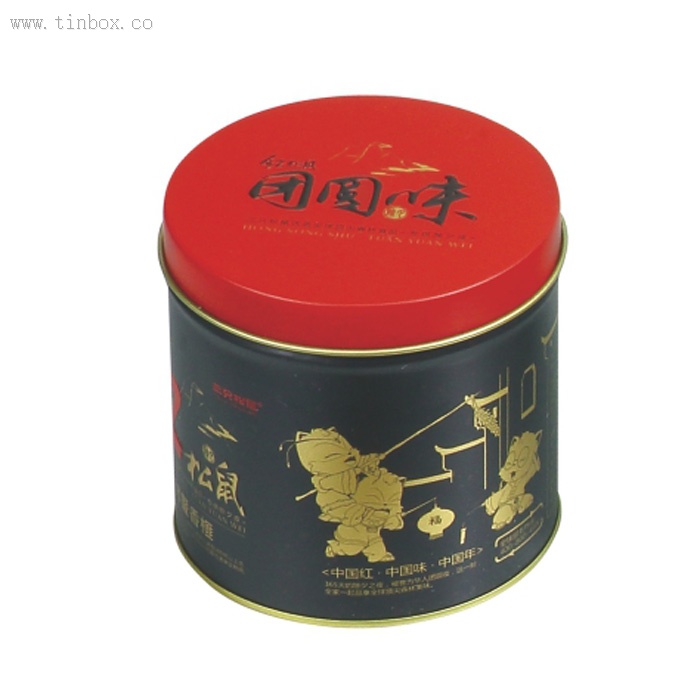 embossed round Christmas candy tin embossed round Christmas candy tin