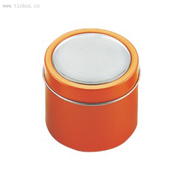 window seamless round Christmas candy tin box window seamless round Christmas candy tin box