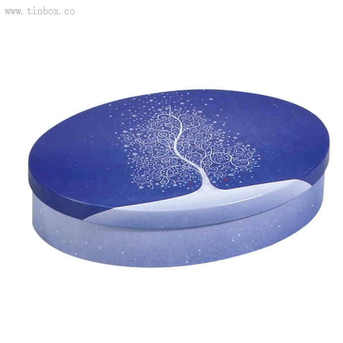 oval Christmas tin oval Christmas tin