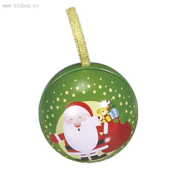 printed Christmas Ball Tin printed Christmas Ball Tin