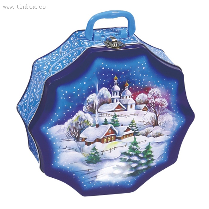 Star-shaped Christmas gift tin Star-shaped Christmas gift tin