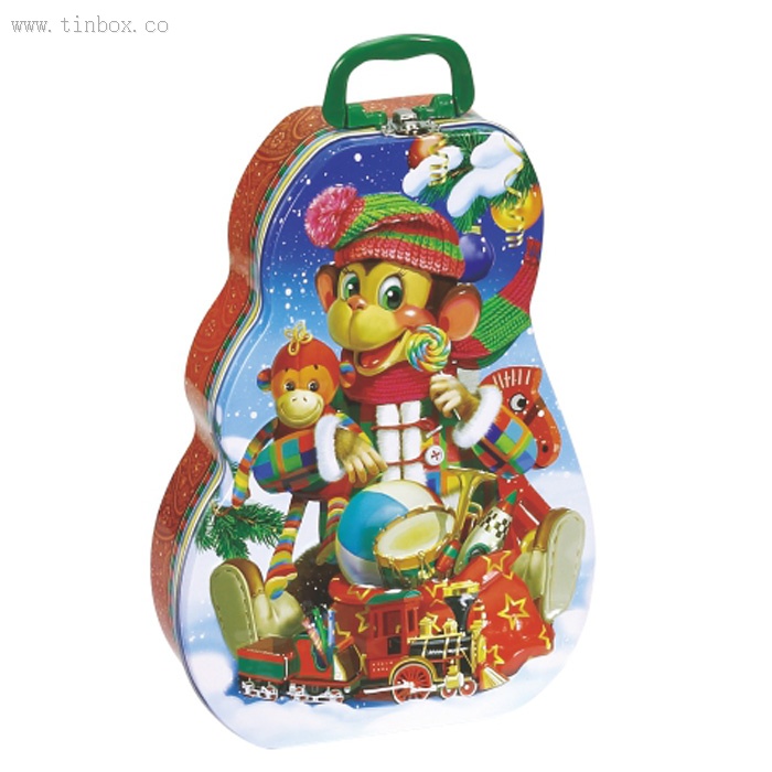 Christmas tree tin box Christmas tree tin box