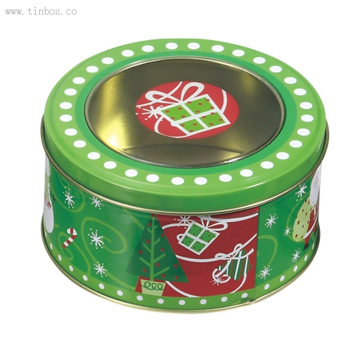 window round candy gift tin window round candy gift tin