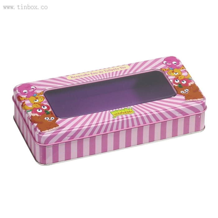 rectangular candy tin box with clear lid rectangular candy tin box with clear lid