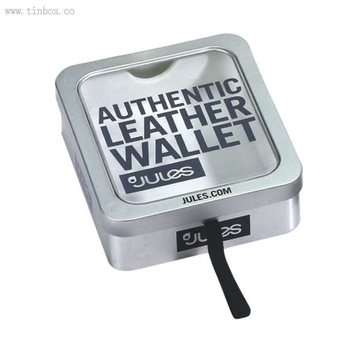 rectangle candy tin box with window rectangle candy tin box with window