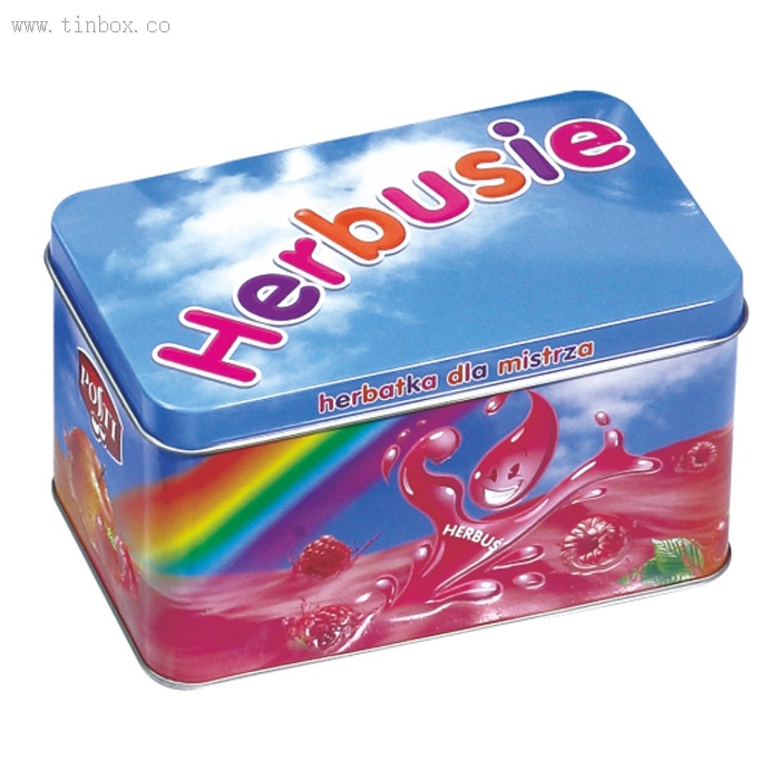 Hinged Rectangular candy Tin Cans Hinged Rectangular candy Tin Cans
