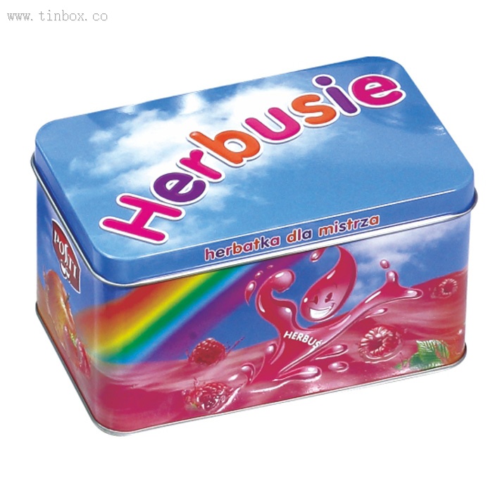 Rectangular Candy Tin Box With Hinged Lids Herbusie Rectangular Candy Tin Box With Hinged Lids Herbusie