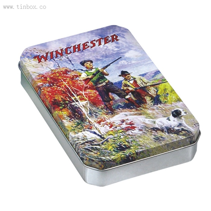 vintage rectangular candy tin box with cut corner vintage rectangular candy tin box with cut corner