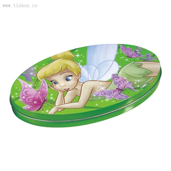 flat oval candy tin flat oval candy tin