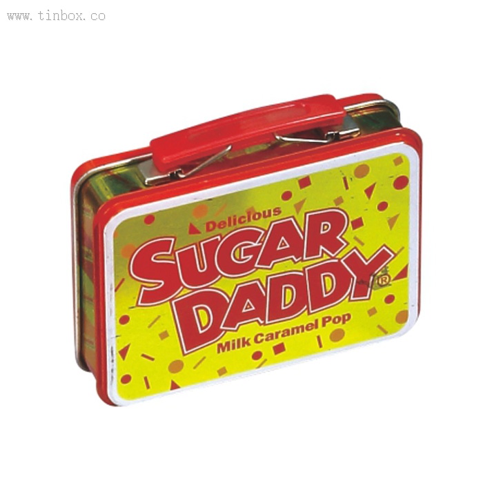 handle hinged candy tin box handle hinged candy tin box