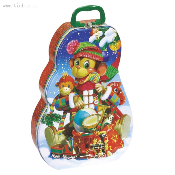 Christmas tree tin box Christmas tree tin box