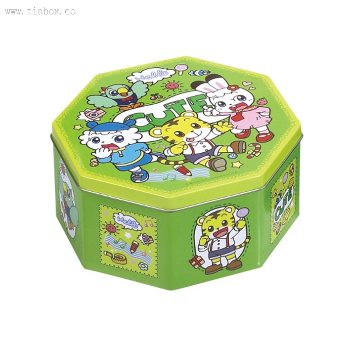 Octagonal tea cookie metal tins wholesale Octagonal tea cookie metal tins wholesale