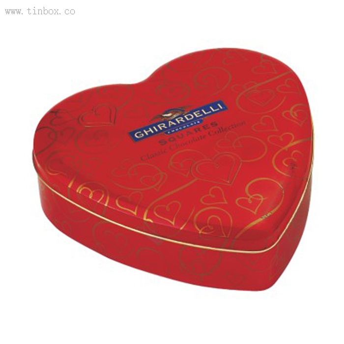 Lovely heart shaped candy tin Lovely heart shaped candy tin