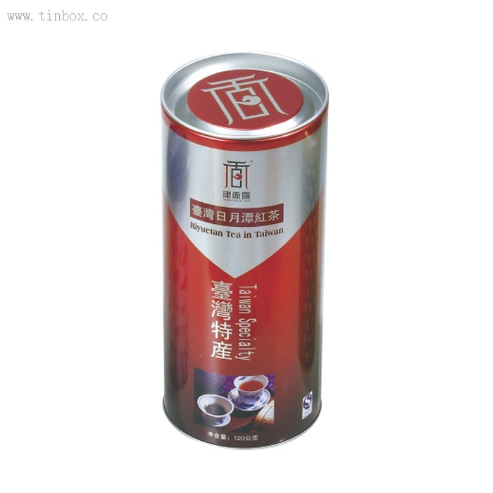 round wine tin box with with press-in lid round wine tin box with with press-in lid
