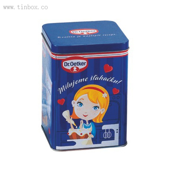 square coffee tin box square coffee tin box
