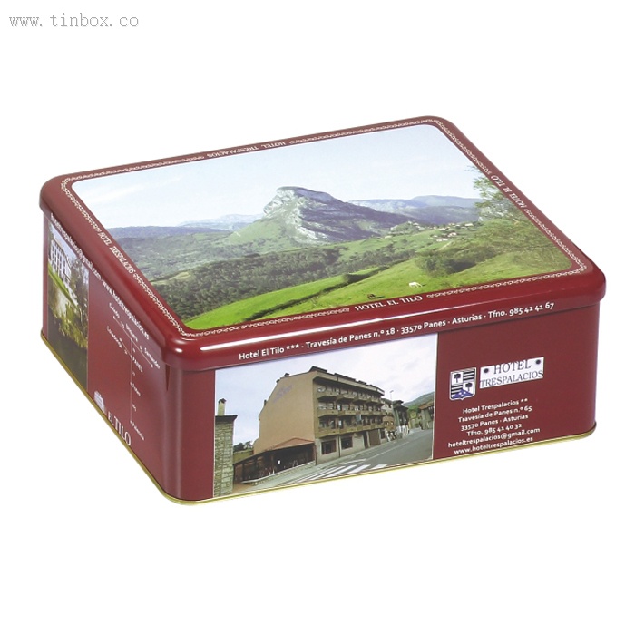 Decorative Empty Metal Cake Tin Box Decorative Empty Metal Cake Tin Box