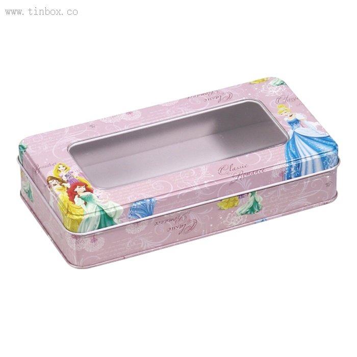 Amazon hot sale square tin boxes with clear cover Amazon hot sale square tin boxes with clear cover