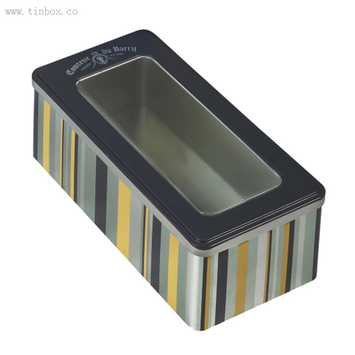 Amazon hot sale square tin boxes with clear cover Amazon hot sale square tin boxes with clear cover