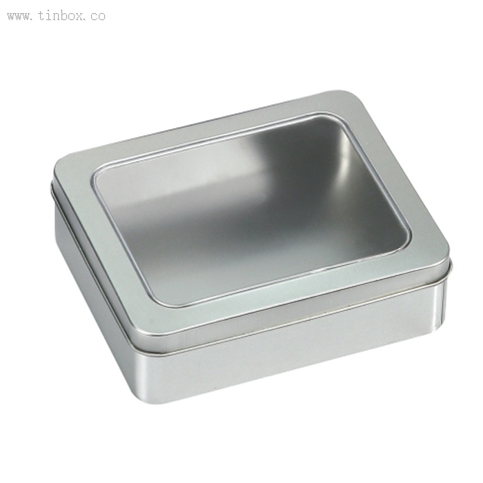 Amazon hot sale square tin boxes with clear cover Amazon hot sale square tin boxes with clear cover