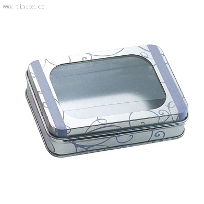 Amazon hot sale square tin boxes with clear cover Amazon hot sale square tin boxes with clear cover
