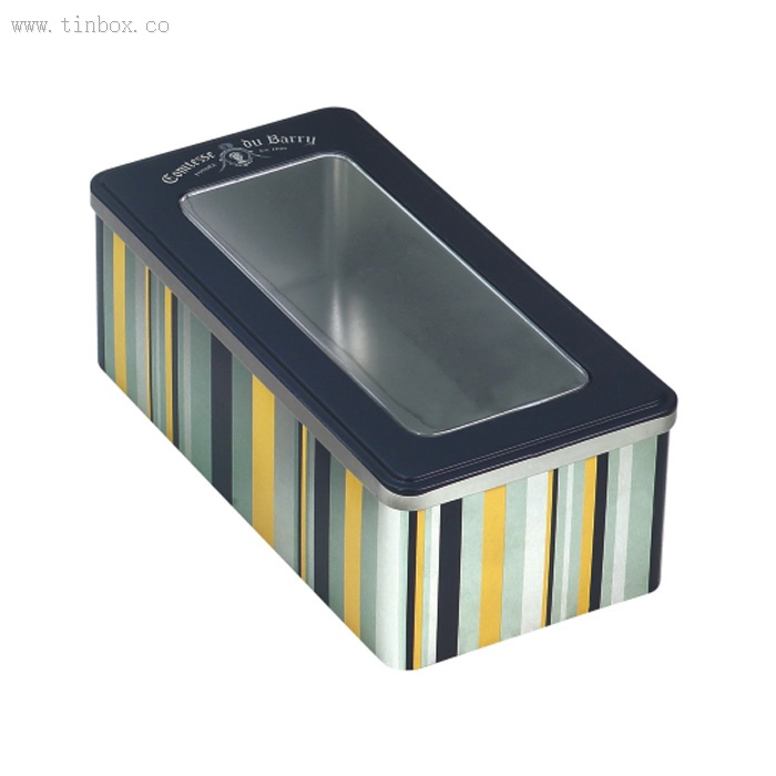 Amazon hot sale square tin boxes with clear cover Amazon hot sale square tin boxes with clear cover