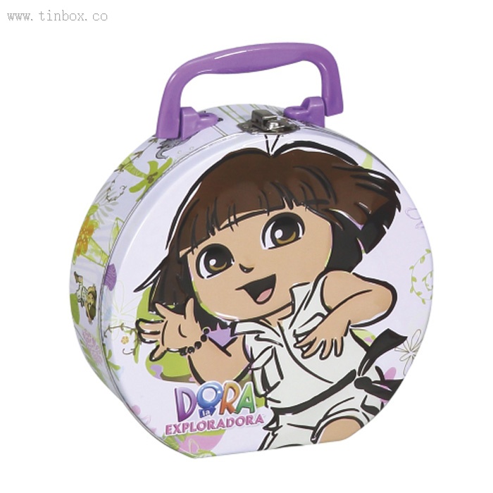 Dora the Explorer lock tin box Dora the Explorer lock tin box
