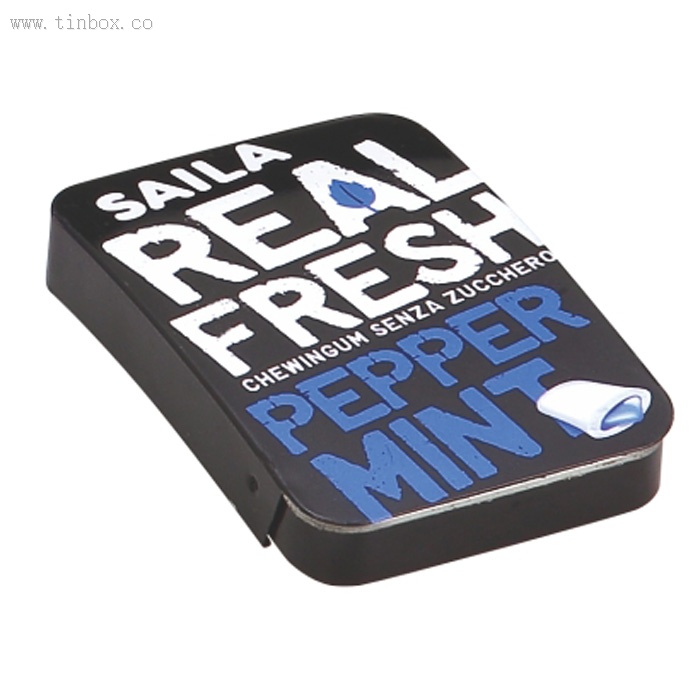 candy tin box with push-pull lid candy tin box with push-pull lid