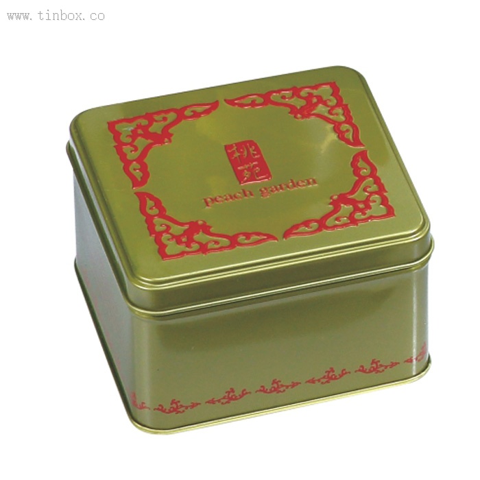 square tea tin box square tea tin box