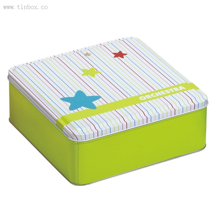 square gift tin box square gift tin box