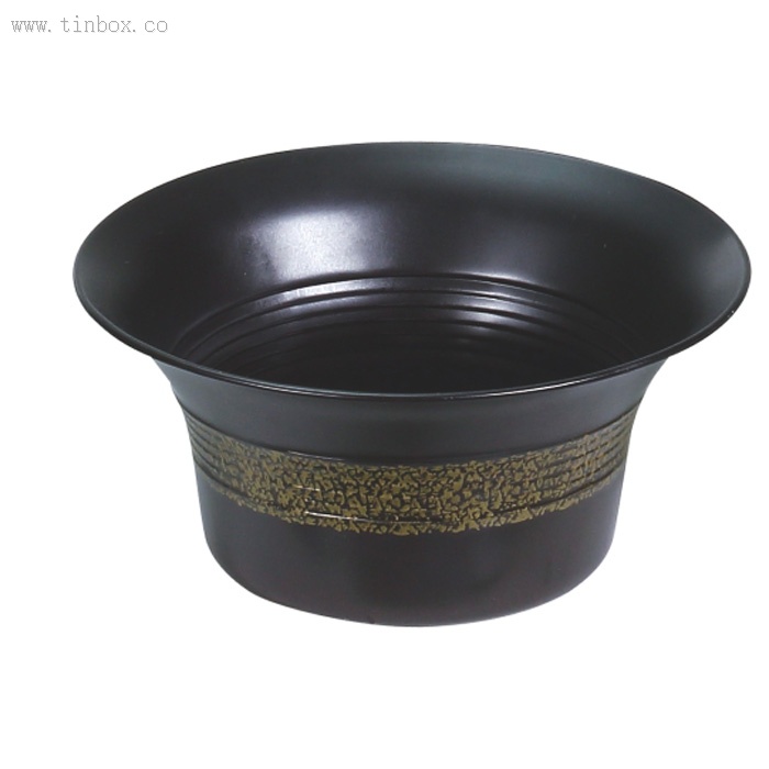 vintage round tin bucket vintage round tin bucket
