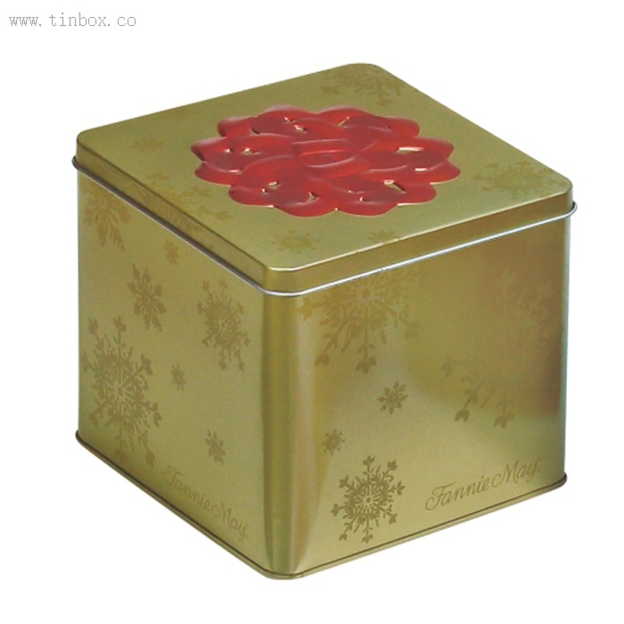 large square gift tin box large square gift tin box