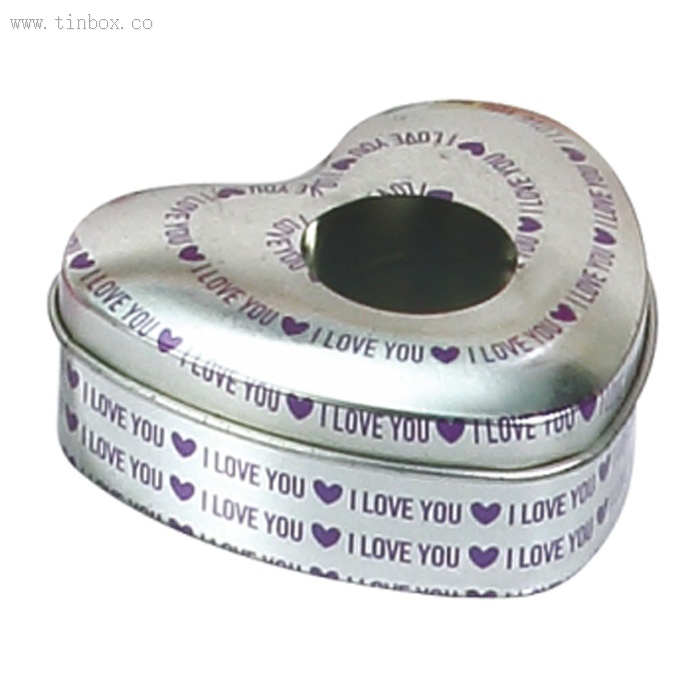 window heart candy tin box window heart candy tin box