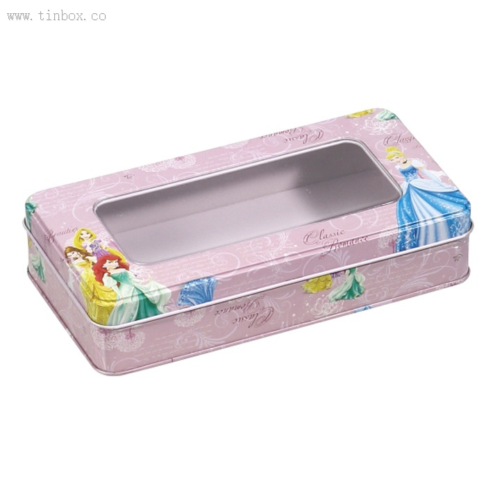gift tin packing box with window lid gift tin packing box with window lid