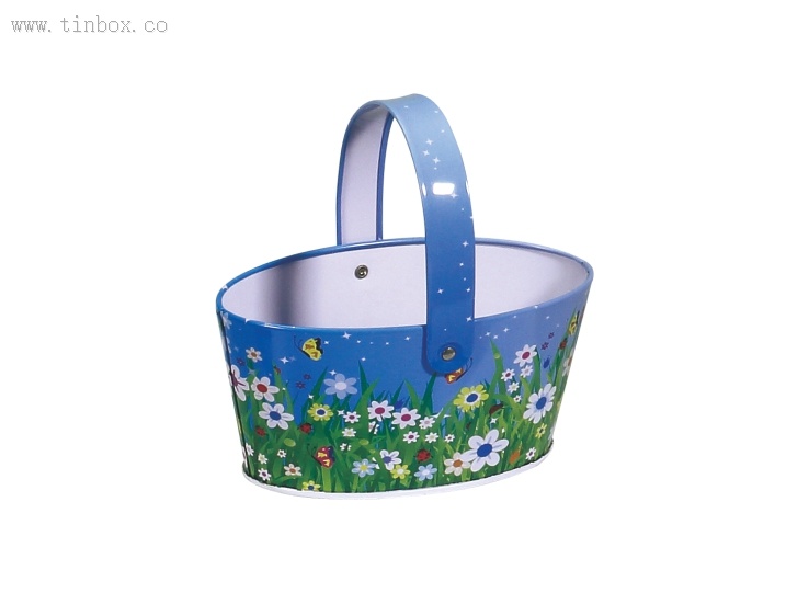 oval Ice tin bucket with handle oval Ice tin bucket with handle