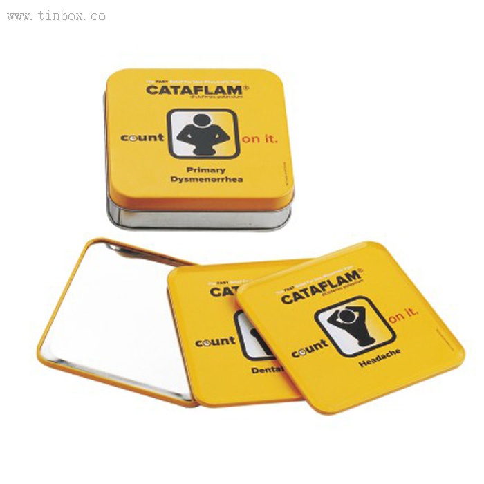 square Tin Coasters square Tin Coasters