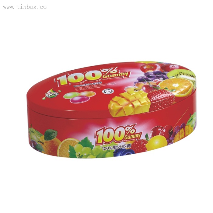 big oval candy tin box big oval candy tin box