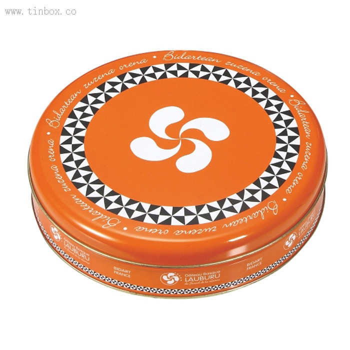 round Tin gift packages box round Tin gift packages box