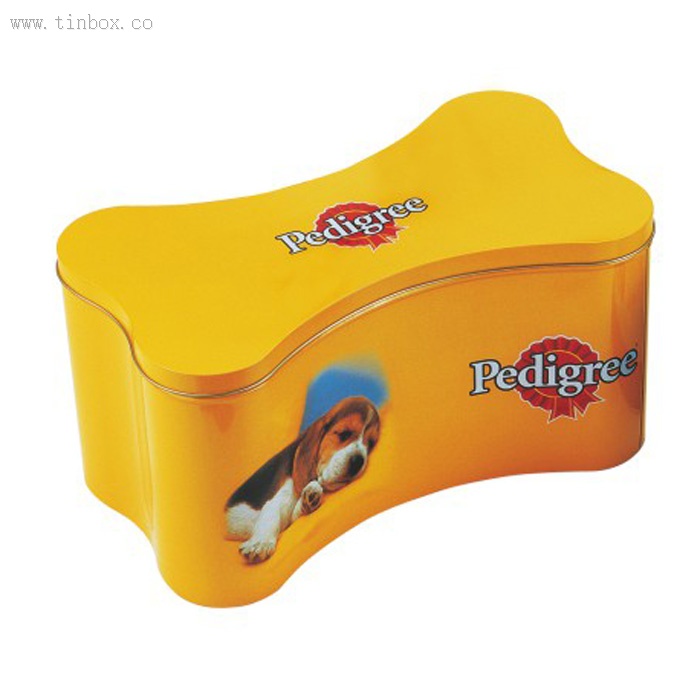 bone shape Pet Food Tin box bone shape Pet Food Tin box