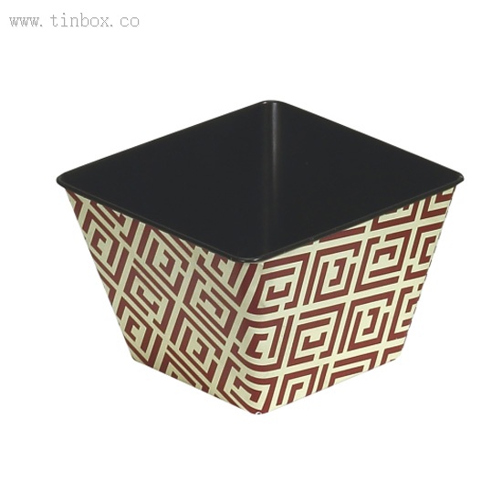 square Popcorn tin bucket square Popcorn tin bucket