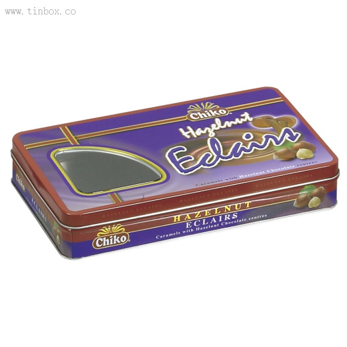 Biscuits Cookie Tin Box with window Biscuits Cookie Tin Box with window