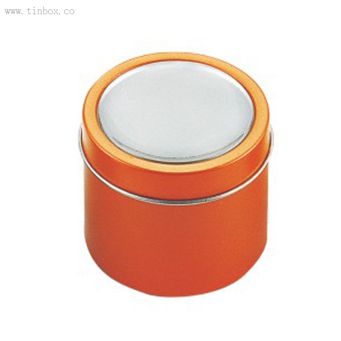 Promotion fancy round tin can Metal Round Candle Jar tin Box With clear Window Promotion fancy round tin can Metal Round Candle Jar tin Box With clear Window