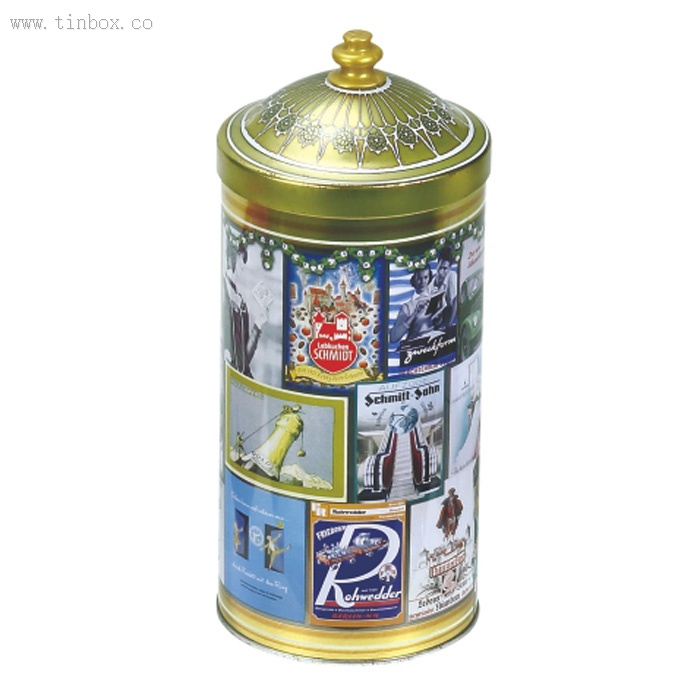 Round Tin Cans With Conical Lid Round Tin Cans With Conical Lid