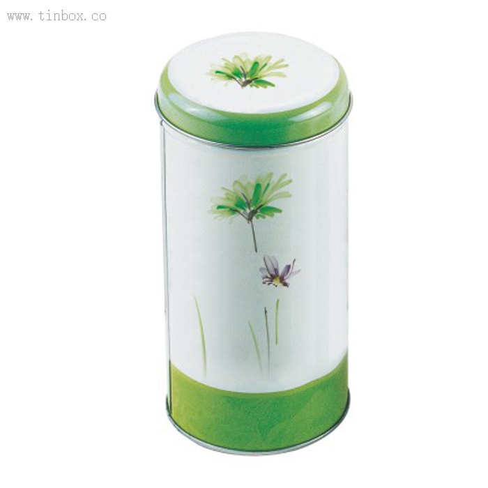 Round Cylinder Printed Candy Tin Can For Cafe Loose Tea Metal Candy Tins Round Cylinder Printed Candy Tin Can For Cafe Loose Tea Metal Candy Tins