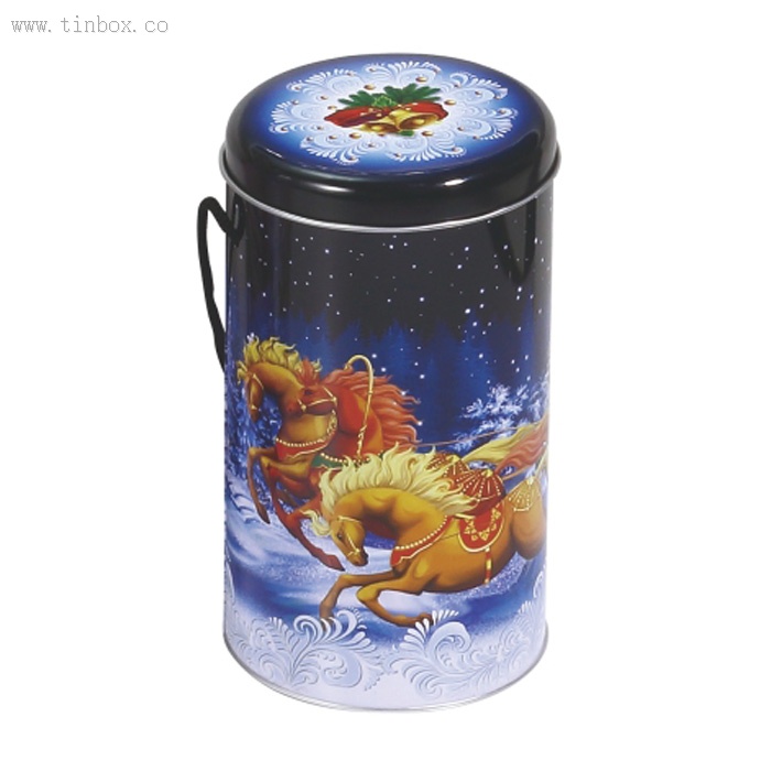Customizable Round Tin Box For Christmas And Easter Customizable Round Tin Box For Christmas And Easter