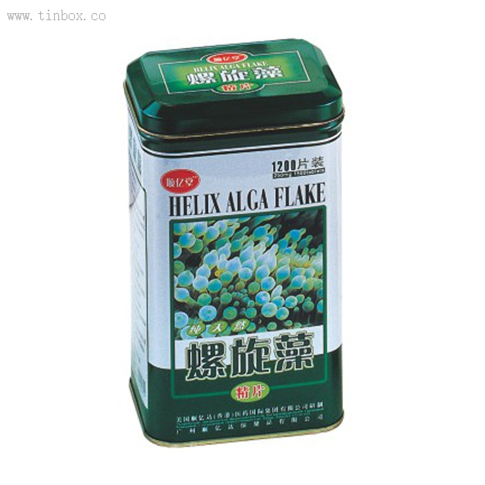 Decorative Rectangular Spice Tin with Lid Decorative Rectangular Spice Tin with Lid