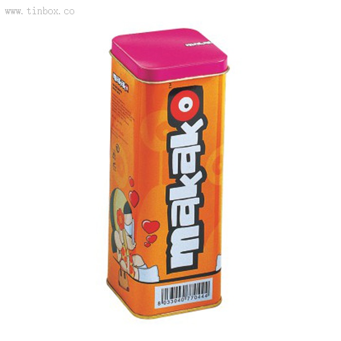 printed square Spice Tin Box printed square Spice Tin Box