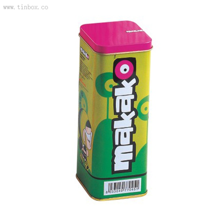 tall square Spice Tin Box tall square Spice Tin Box