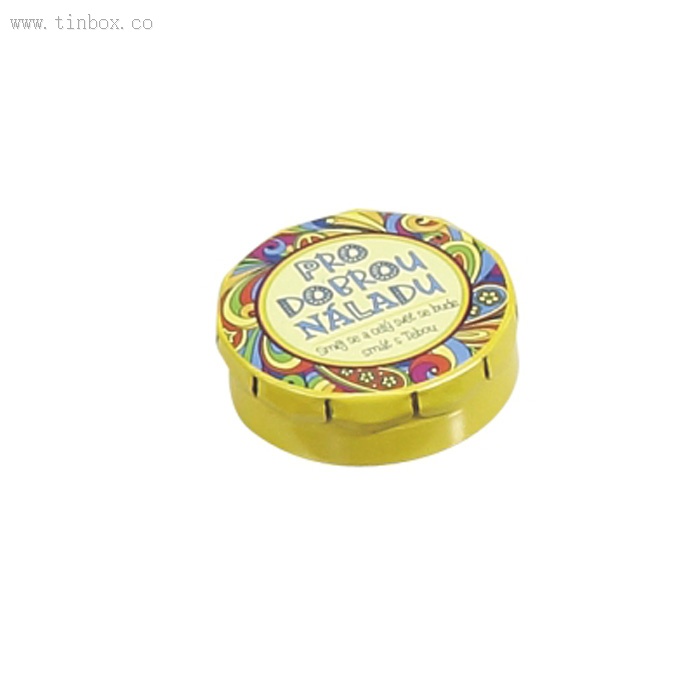 Metal Round Tin Box with Press To Open Metal Round Tin Box with Press To Open
