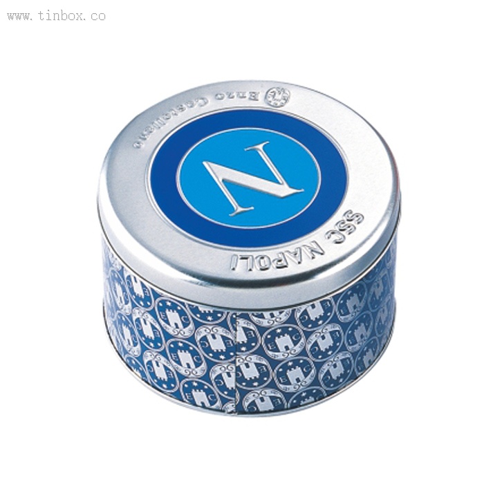 Empty Decorative Custom Gift Round Tin Box With Printing And Embossing Empty Decorative Custom Gift Round Tin Box With Printing And Embossing